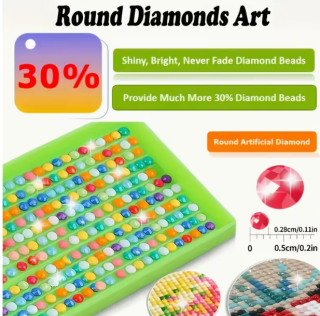 Preview: Diamond Painting Bunter Frosch